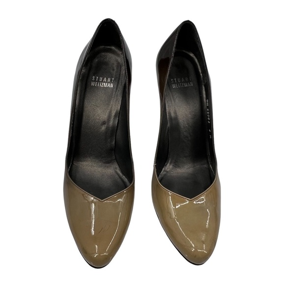 Stuart Weitzman Green Ombré Patent Leather Pumps Size 8 Women’s - Picture 3 of 11